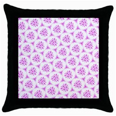 Sweet Doodle Pattern Pink Throw Pillow Cases (black) by ImpressiveMoments