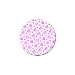 Sweet Doodle Pattern Pink Golf Ball Marker by ImpressiveMoments