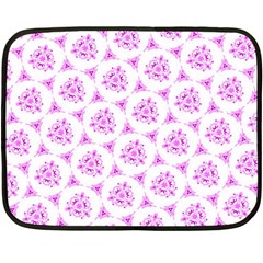 Sweet Doodle Pattern Pink Fleece Blanket (mini) by ImpressiveMoments