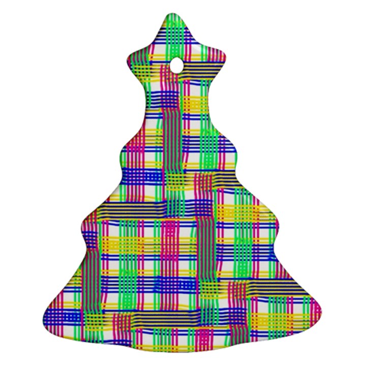 Doodle Pattern Freedom  Christmas Tree Ornament (2 Sides)