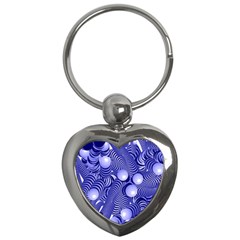 Doodle Fun Blue Key Chains (Heart) 