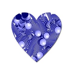 Doodle Fun Blue Heart Magnet