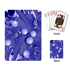 Doodle Fun Blue Playing Card