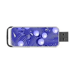 Doodle Fun Blue Portable USB Flash (One Side)