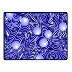 Doodle Fun Blue Double Sided Fleece Blanket (Small) 