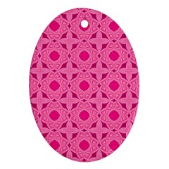 Cute Seamless Tile Pattern Gifts Oval Ornament (two Sides) by GardenOfOphir