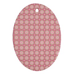 Cute Seamless Tile Pattern Gifts Ornament (oval)  by GardenOfOphir