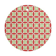 Cute Seamless Tile Pattern Gifts Round Ornament (two Sides)  by GardenOfOphir