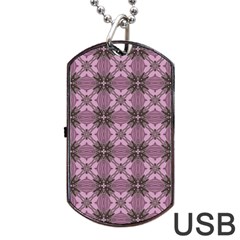 Cute Seamless Tile Pattern Gifts Dog Tag USB Flash (One Side)