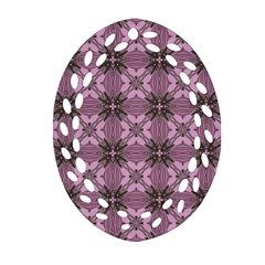 Cute Seamless Tile Pattern Gifts Oval Filigree Ornament (2-Side) 