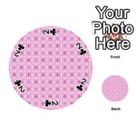 Cute Seamless Tile Pattern Gifts Playing Cards 54 (Round)  Front - Club2