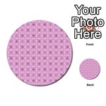 Cute Seamless Tile Pattern Gifts Multi-purpose Cards (Round)  Back 33