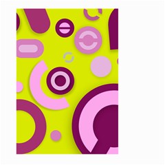 Florescent Yellow Pink Abstract  Large Garden Flag (two Sides) by OCDesignss