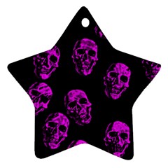 Purple Skulls  Star Ornament (two Sides)  by ImpressiveMoments
