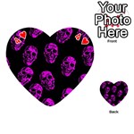 Purple Skulls  Playing Cards 54 (Heart)  Front - Heart4