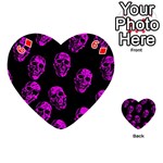 Purple Skulls  Playing Cards 54 (Heart)  Front - Diamond6