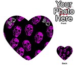Purple Skulls  Playing Cards 54 (Heart)  Front - Club9