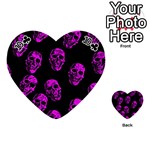 Purple Skulls  Playing Cards 54 (Heart)  Front - Club10
