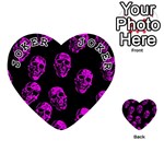 Purple Skulls  Playing Cards 54 (Heart)  Front - Joker1