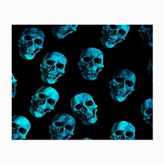 Skulls Blue Small Glasses Cloth (2-side)