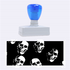 Skulls Blue Rubber Stamps (large) by ImpressiveMoments