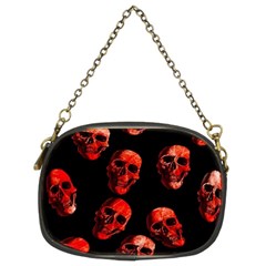Skulls Red Chain Purses (two Sides)  by ImpressiveMoments