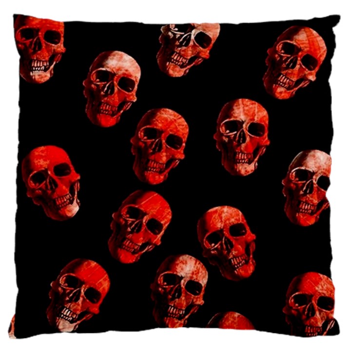 Skulls Red Standard Flano Cushion Cases (Two Sides) 