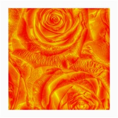 Gorgeous Roses, Orange Medium Glasses Cloth (2-Side)