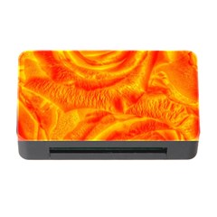 Gorgeous Roses, Orange Memory Card Reader with CF