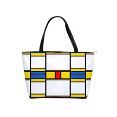 Colorful Squares And Rectangles Pattern Classic Shoulder Handbag by LalyLauraFLM