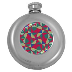 Shapes In Squares Pattern Hip Flask (5 Oz) by LalyLauraFLM