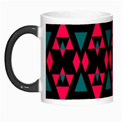 Rhombus And Other Shapes Pattern Morph Mug by LalyLauraFLM