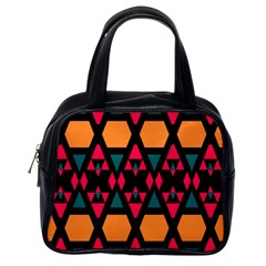 Rhombus And Other Shapes Pattern Classic Handbag (one Side) by LalyLauraFLM