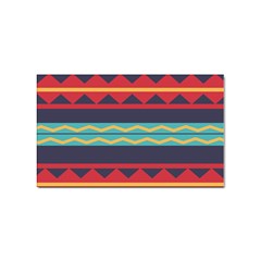 Rhombus And Waves Chains Pattern Sticker Rectangular (10 Pack) by LalyLauraFLM