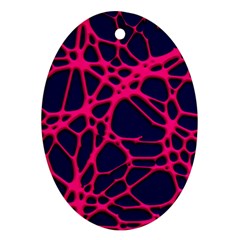 Hot Web Pink Ornament (oval)  by ImpressiveMoments