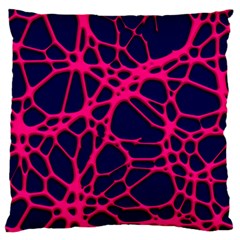 Hot Web Pink Standard Flano Cushion Cases (one Side) 