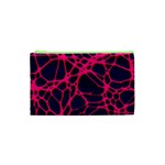 Hot Web Pink Cosmetic Bag (XS) Front