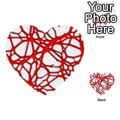 Hot Web Red Multi-purpose Cards (heart)  by ImpressiveMoments