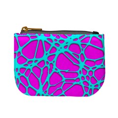 Hot Web Turqoise Pink Mini Coin Purses