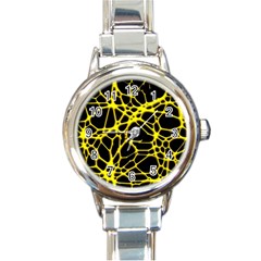 Hot Web Yellow Round Italian Charm Watches by ImpressiveMoments