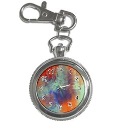 Abstract in Green, Orange, and Blue Key Chain Watches