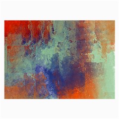 Abstract in Green, Orange, and Blue Large Glasses Cloth (2-Side)