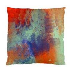 Abstract in Green, Orange, and Blue Standard Cushion Cases (Two Sides) 