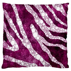 Purple Zebra Print Bling Pattern  Standard Flano Cushion Cases (two Sides)  by OCDesignss