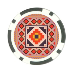 Rustic Abstract Design Poker Chip Card Guard by LalyLauraFLM