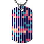 Stripes and rectangles pattern Dog Tag (Two Sides) Front