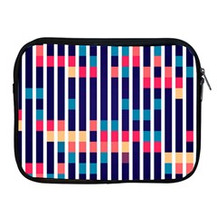 Stripes And Rectangles Pattern Apple Ipad 2/3/4 Zipper Case by LalyLauraFLM