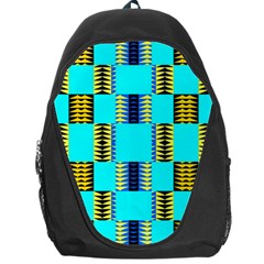 Triangles In Rectangles Pattern Backpack Bag by LalyLauraFLM