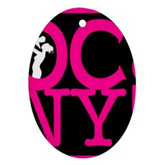 Ocnymoms Logo Oval Ornament (two Sides)