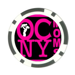 Ocnymoms Logo Poker Chip Card Guards by OCNYMOMS